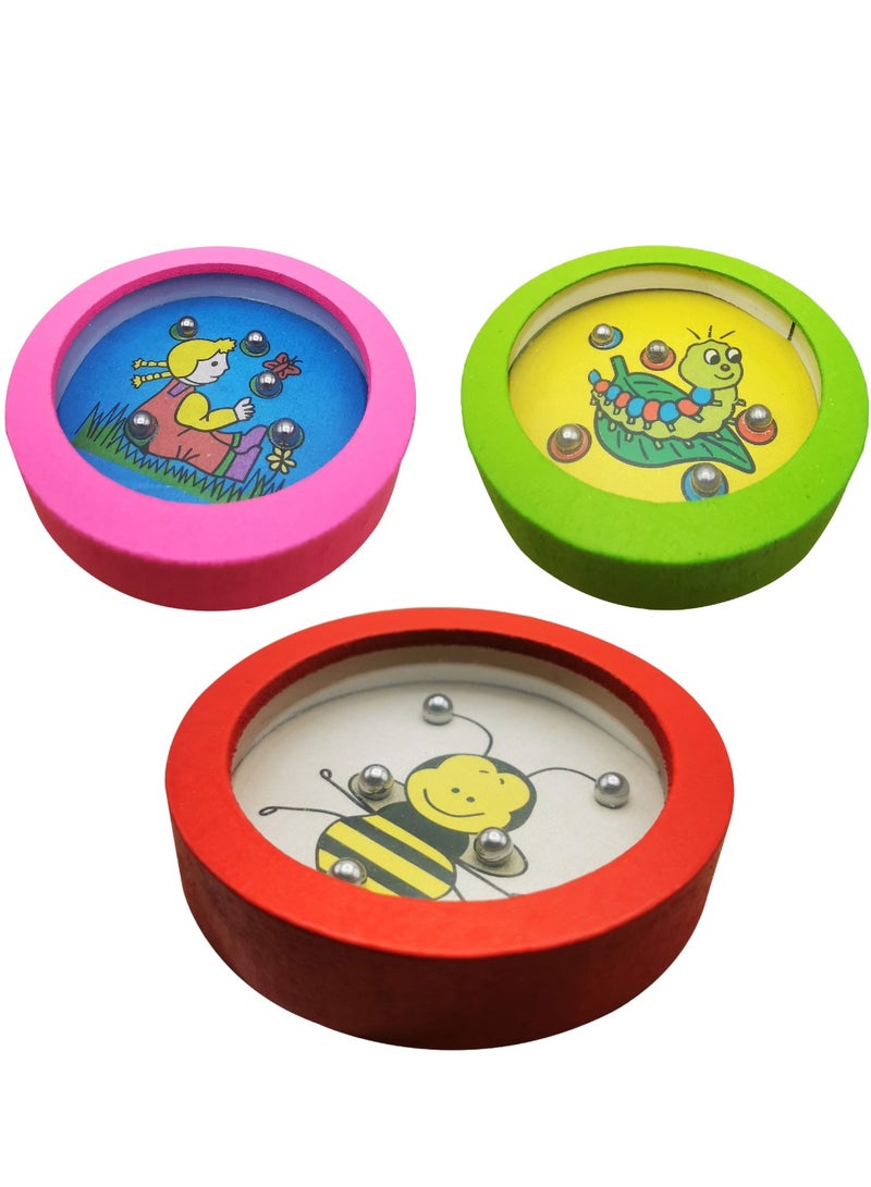 3 Pcs Maze Ball Toy Maze Puzzle Ball Toys for Travel Labyrinth Board Toys Educational Toys Maze Toy Balance Game - Image 1