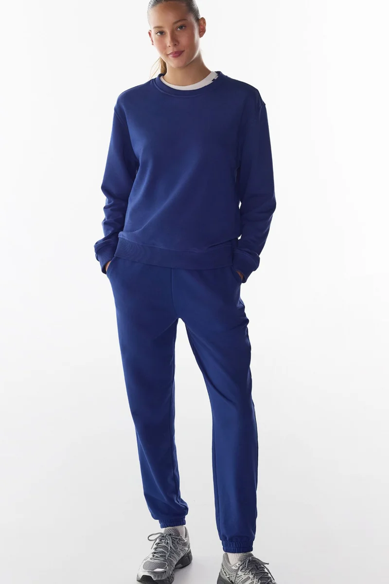 بنتي PENTI High Waist Elastic Cuffed Sweatpants