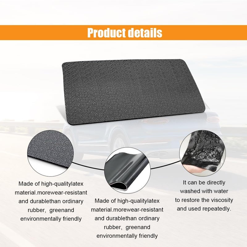 GLSOWEE Car Dashboard Anti-Slip Mat, 10.6"×5.9" Universal Car Dash Sticky Rubber Mat, Multifunctional Non-Slip Adhesive Pad Auto Dash Grip Mat for Cell Phones, Keys, Coins, Sunglasses (Car Textures) - Image 5