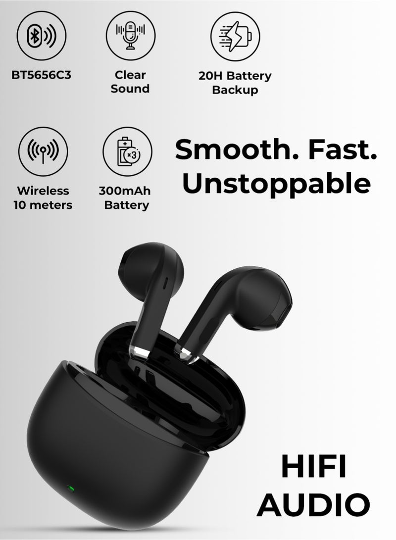 Charome A45 Grace Wireless Bluetooth Headset with IPX4 Waterproof, 20 Hour Playback, and Type C Fast Charging - Image 5