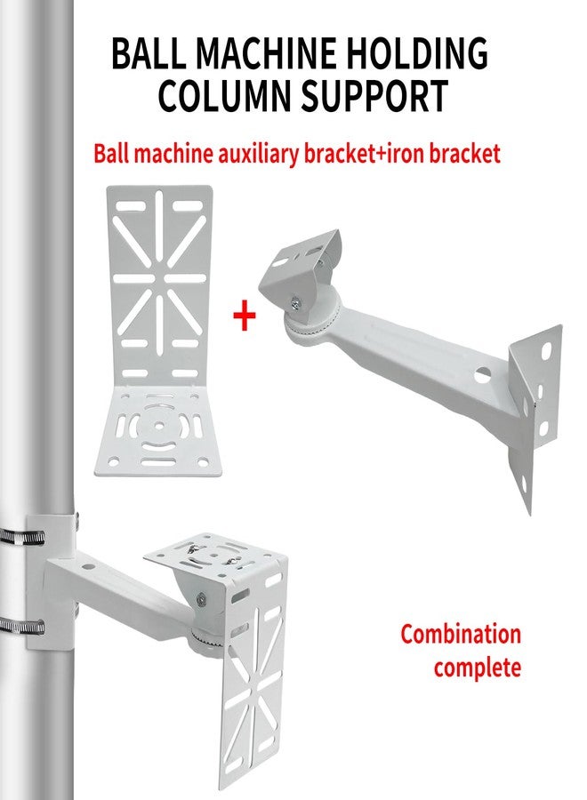 Nvrttrr L-Shape Dome Camera Bracket, Wall Ceiling Mount For Security Camera, Mount, (L-Bracket +Vertical Pole Bracket+Hoop 7.8 In ) - Image 3