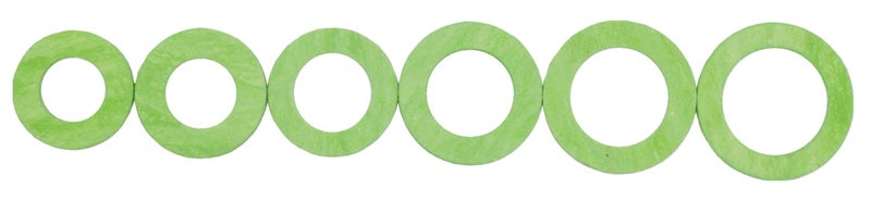 Dsnaduo 140PCS 6 Sizes Green Synthetic Fiber Oil Drain Plug Gaskets, Washer Assortment Kits Fit M12 M14 M16 M18 M20 (Green) Replace 097-130, 097-129, 097-128, 097-127 - Image 3