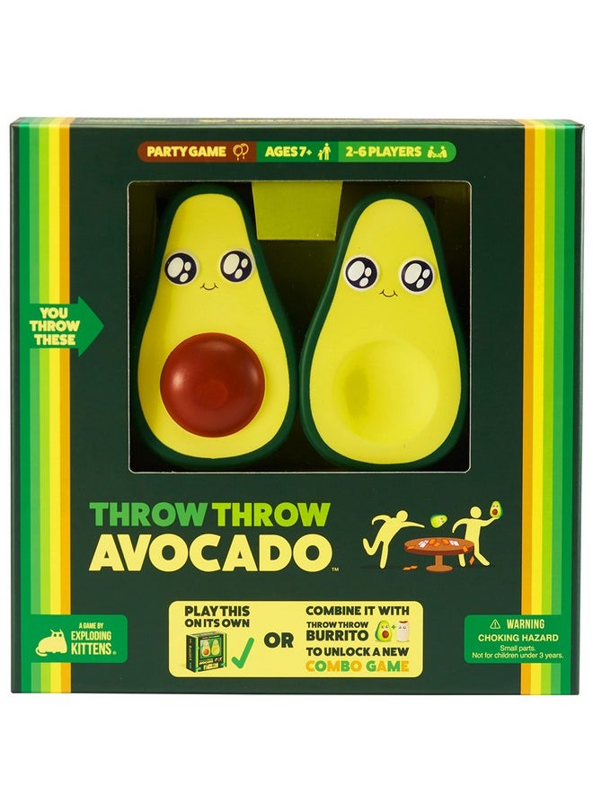 Exploding Kittens LLC Exploding Kittens Presents Throw Avocado A Dodgeball Card Sequel And Expansion Set Family Friendly Card Games For Adults Teens & Kids 2 6 Players Ages 7 And Up 120 Cards  - Image 1