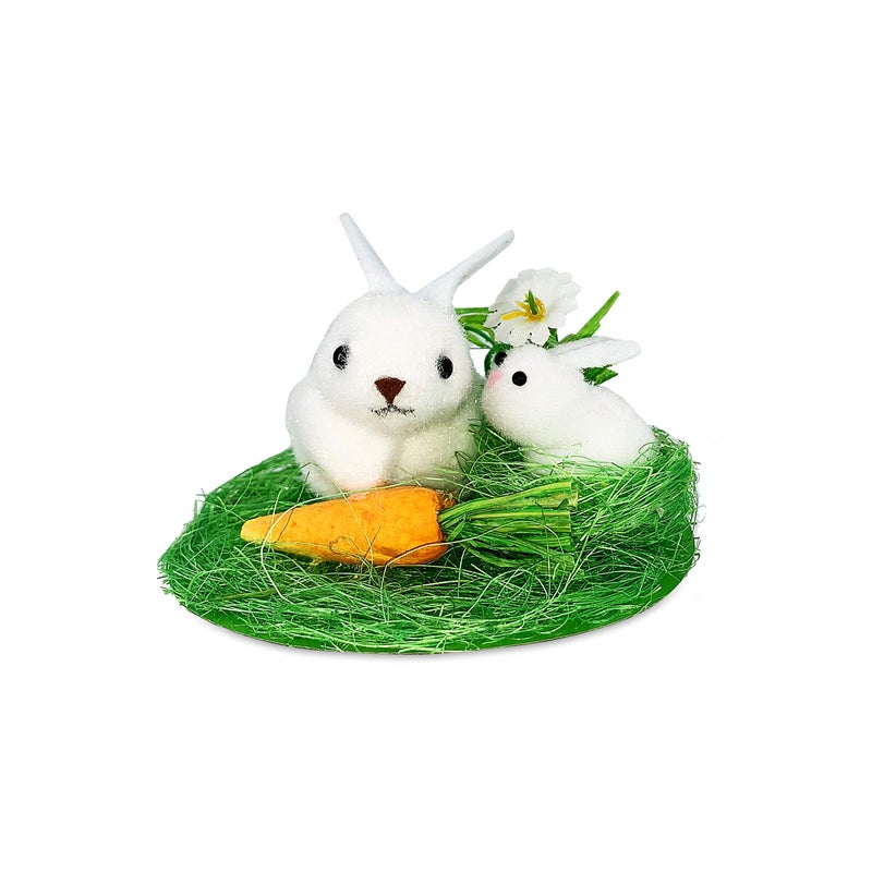 MANGO Easter Bunny Decoration 7cm Party Magic 18813 Pz Vert - Image 2