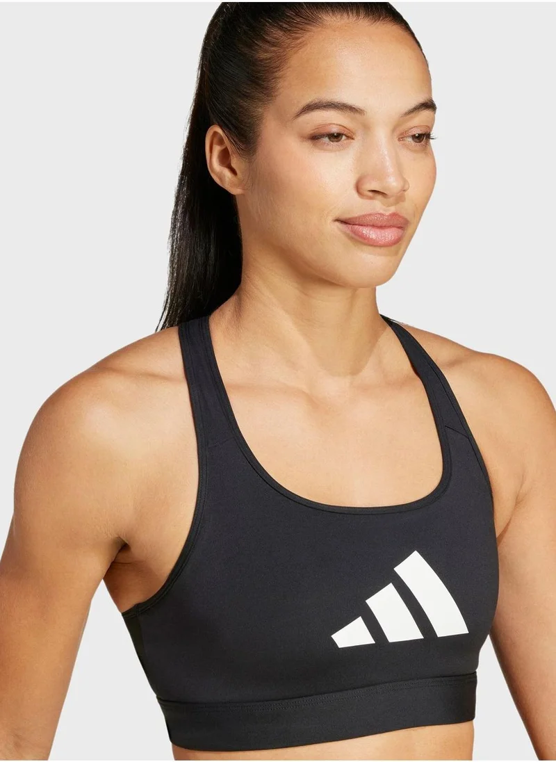 Adidas Powerreact Big Logo Graphic Bra