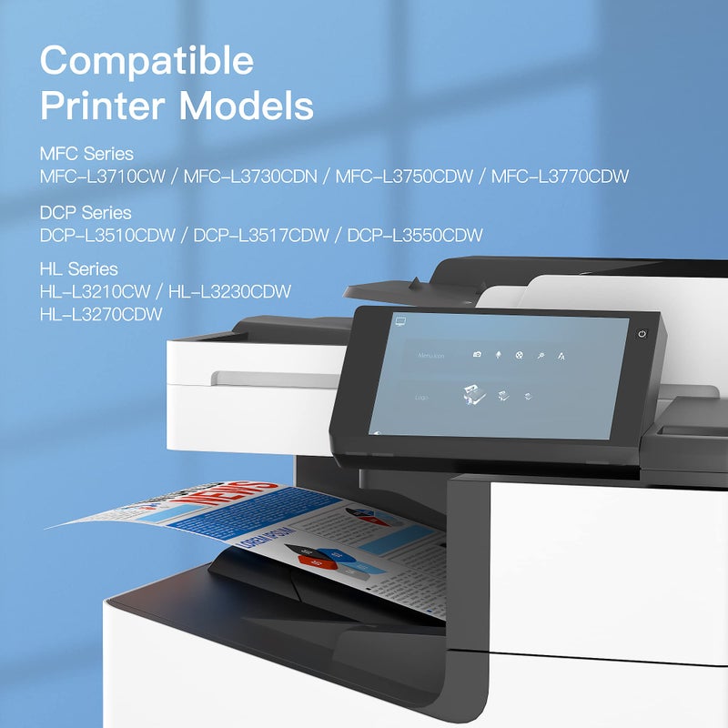 GPC Image Toner Cartridges Replacement for Brother TN247 TN243 Compatible with L3210CW L3230CDW L3270CDW L3710CW L3730CDN L3750CDW L3770CDW L3510CDW L3517CDW L3550CDW(Black Cyan Magenta Yellow,4-Pack) - Image 2