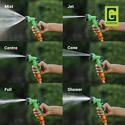 Garbnoire 15M 0.5 Inch Pvc Heavy Duty Yellow Garden Pipe | Lightweight, Durable & Flexible Garden Hose With Garden Accessories Like Hose Quick Connector, Tap Adapter & Water Spray Gun (Nozzle) - Image 5