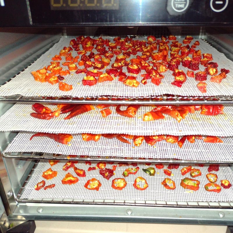 Mutochy Silicone Dehydrator Sheets, Non-Stick Reusable Dehydrator Mats for Fruit Dryer Mesh,Pad,15.7 x 157 Inches Deyer Mesh Mats Reusable - Image 4