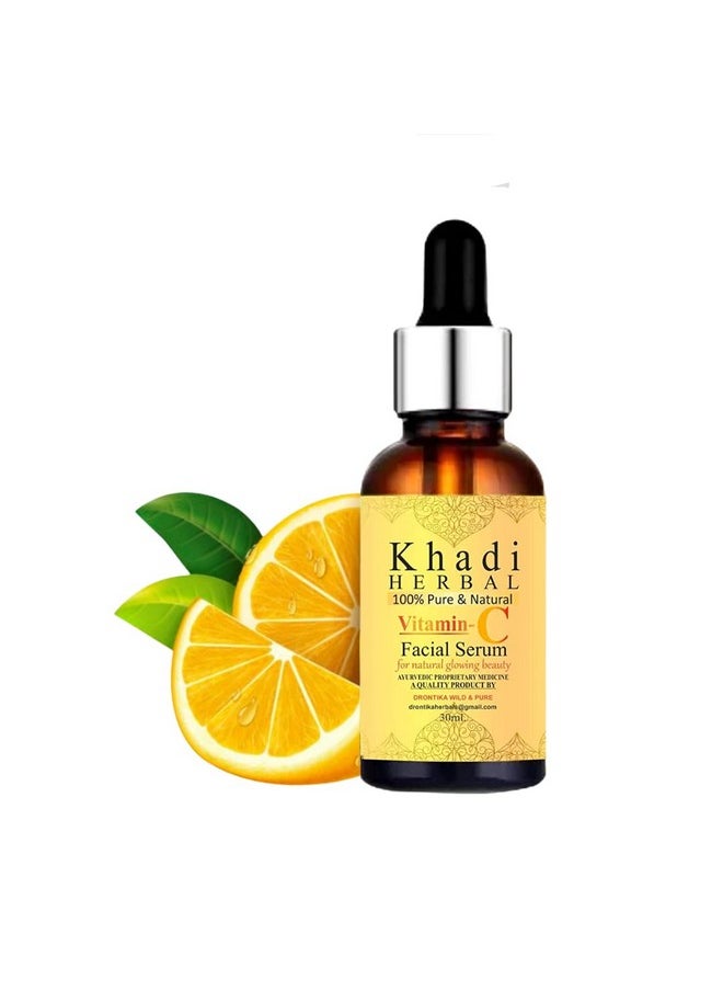Khadi Herbal - Herbigiri Herbal Face Care Combo Of Vitamin C And Retinol Face Serum Natural Day And Night Serum For Glowing Skin Pigmentation & Dry Skin 30Ml+30Ml Combo Pack - Image 1