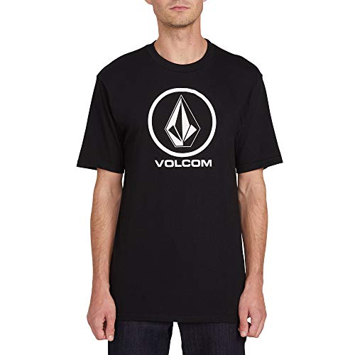 Volcom تي شيرت قصير الأكمام للرجال من فولكوم، أسود، صغير - Image 1