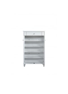 DANUBE HOME Pluto Shoe Cabinet 19 Pairs Shoe Rack Modern Design Furniture Wooden Shoe Organizer For Entryway, Hallway, Living Room Made In Malaysia L 80 x W 40 x H 120 cm Super White  - Image 3