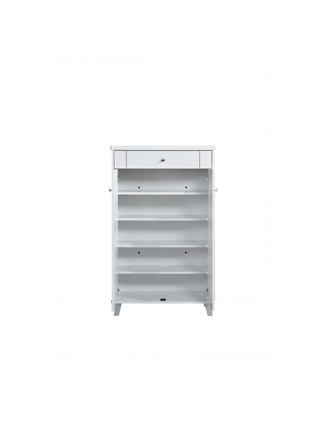 DANUBE HOME Pluto Shoe Cabinet 19 Pairs Shoe Rack Modern Design Furniture Wooden Shoe Organizer For Entryway, Hallway, Living Room Made In Malaysia L 80 x W 40 x H 120 cm Super White  - Image 3