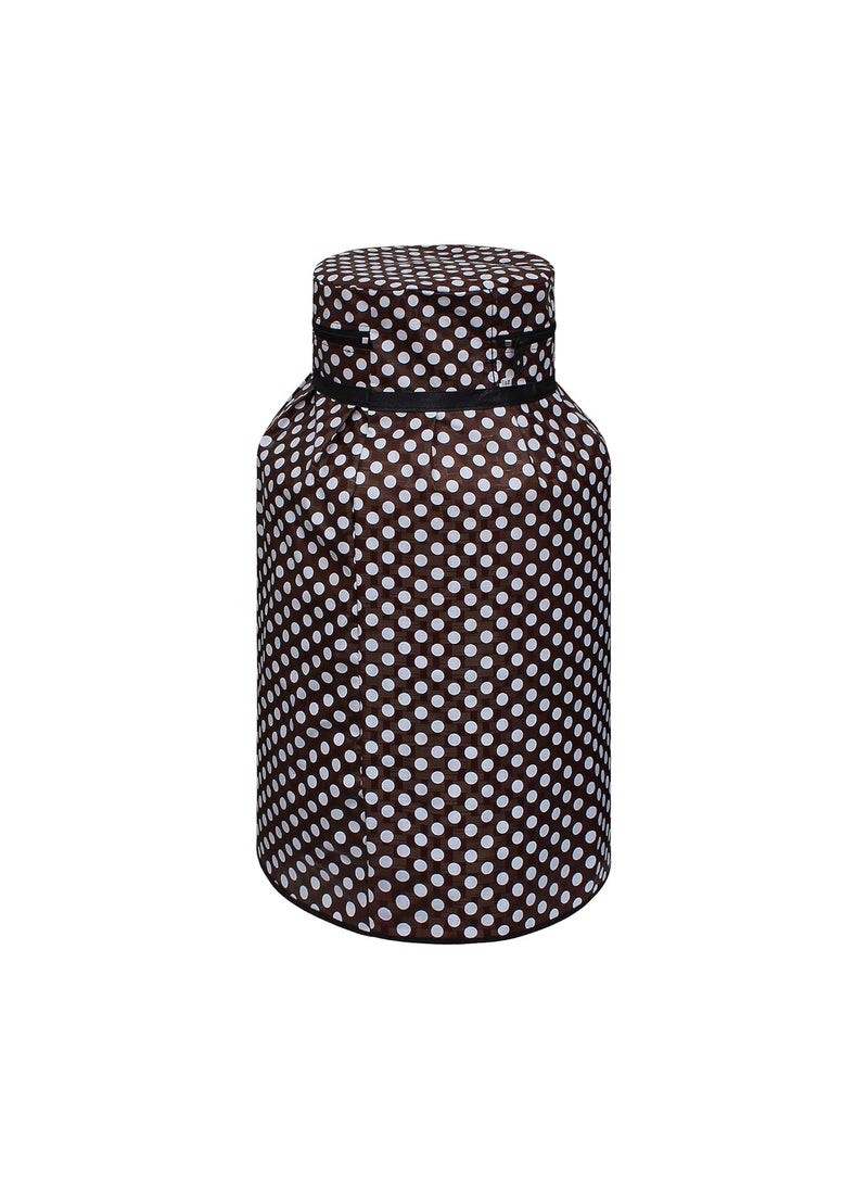 Star Weaves Star Weaves Polyester 2 Pieces DustWater Proof Lpg Gas Cylinder Cover Polka Dots Kum28  - Image 2