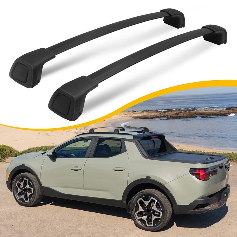 EZREXPM Cross Bars Fit for Hyundai Santa Cruz SE SEL Premium Limited 2022 2023 2024 2025 Roof Rack Rail Lockable Luggage Crossbars Carrier Cargo Bar