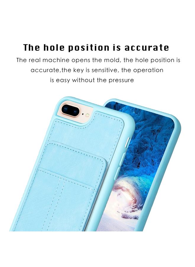 اس-توب جراب لهاتف iPhone 8 Plus / 7 Plus BF28 جراب هاتف غير لامع مع حامل للبطاقات - Image 3