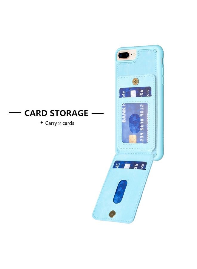 اس-توب جراب لهاتف iPhone 8 Plus / 7 Plus BF28 جراب هاتف غير لامع مع حامل للبطاقات - Image 4