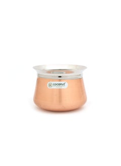 Coconut Stainless Steel Gala FC Copper Handi/Cookware (Without Handle & Lid) - 1 Unit - Capacity -750ML