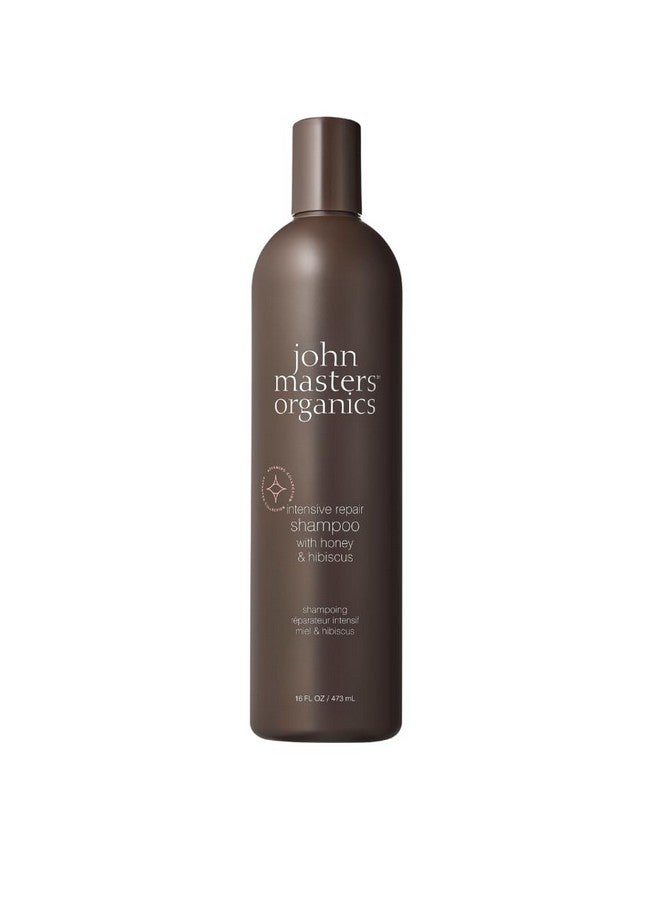 John Masters Organics | Intensive Repair Shampoo With Honey & Hibiscus | Hair Strengthening | Damaged Hair | Hydrating | Sulfate & Paraben Free (16 Oz) - Image 1