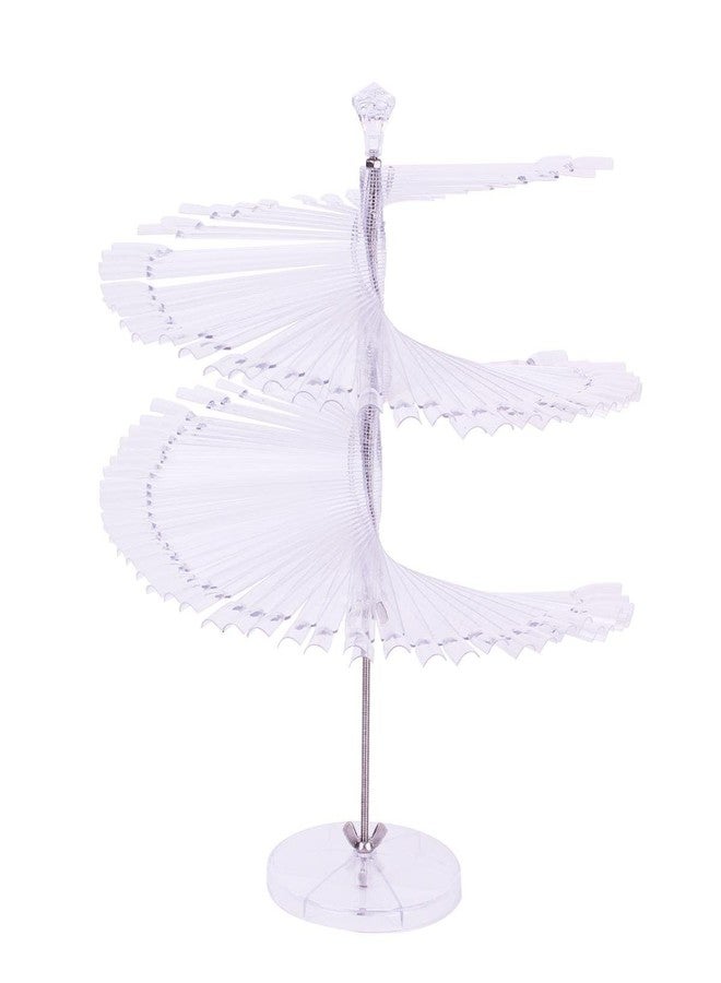 يمارت حامل عرض ألوان طلاء الأظافر من ييمارت، 120 عصا، رف عرض حلزوني للأظافر الصناعية، أدوات تدريب لطلاء الأظافر الجل (شفاف) - Image 1