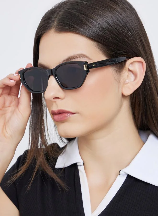 Styli Styli Metallic Accent Cat Eye Sunglasses