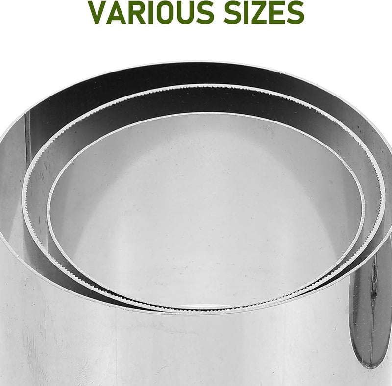 Stainless Steel Cake Rings Baking Set 4pcs round Cake Molds with Press Plates and Mousse Baking Kitchen Bakeware - Image 3