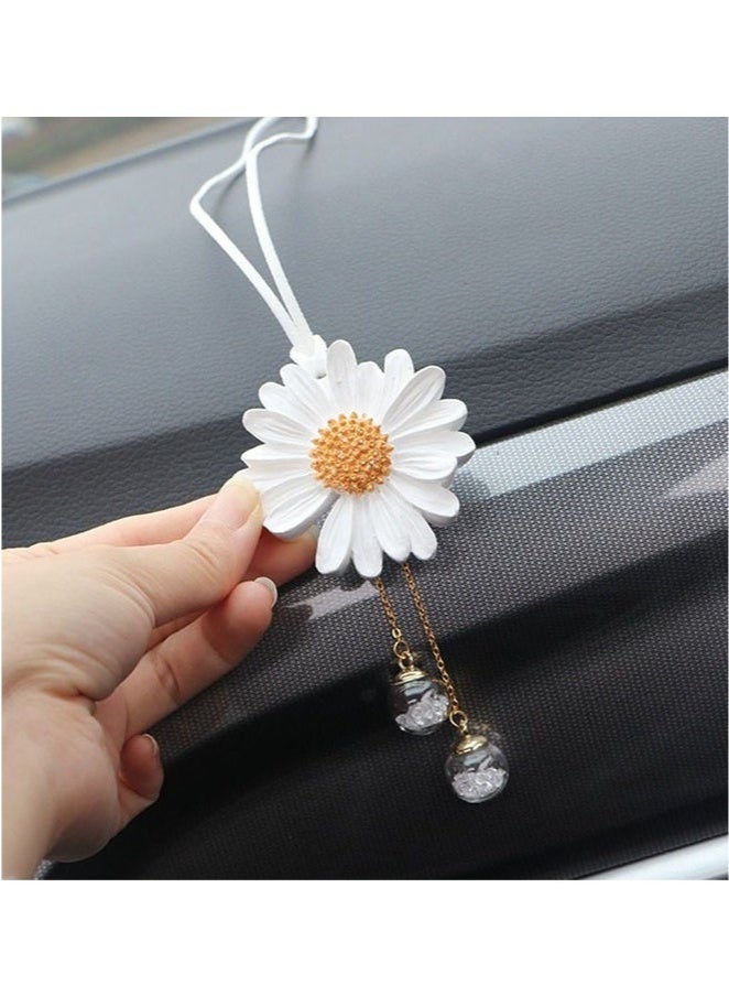 Generic Car Hanging Decoration, Daisy Crystal Flower Car Accessories  - Image 4