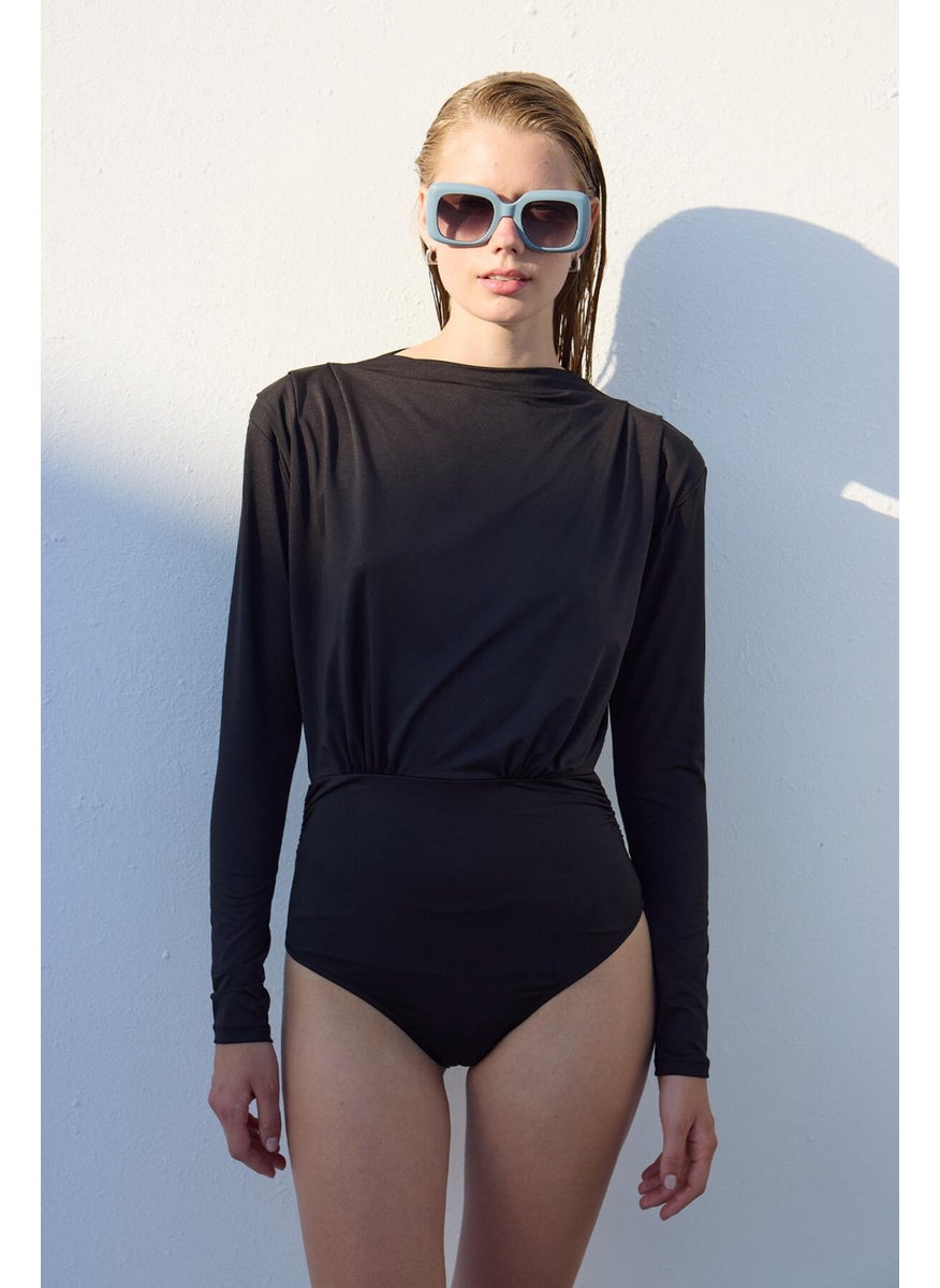 Manuka - Padded Stylish Swimsuit Black - Image 1