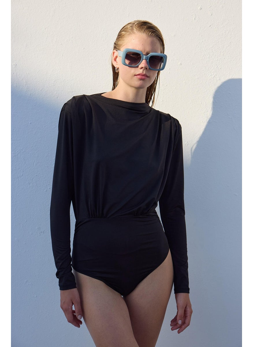 Manuka - Padded Stylish Swimsuit Black - Image 1