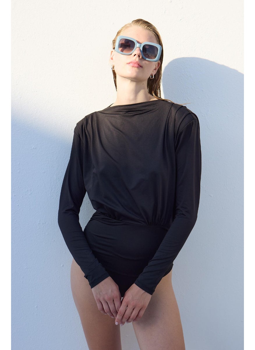 Manuka - Padded Stylish Swimsuit Black - Image 1