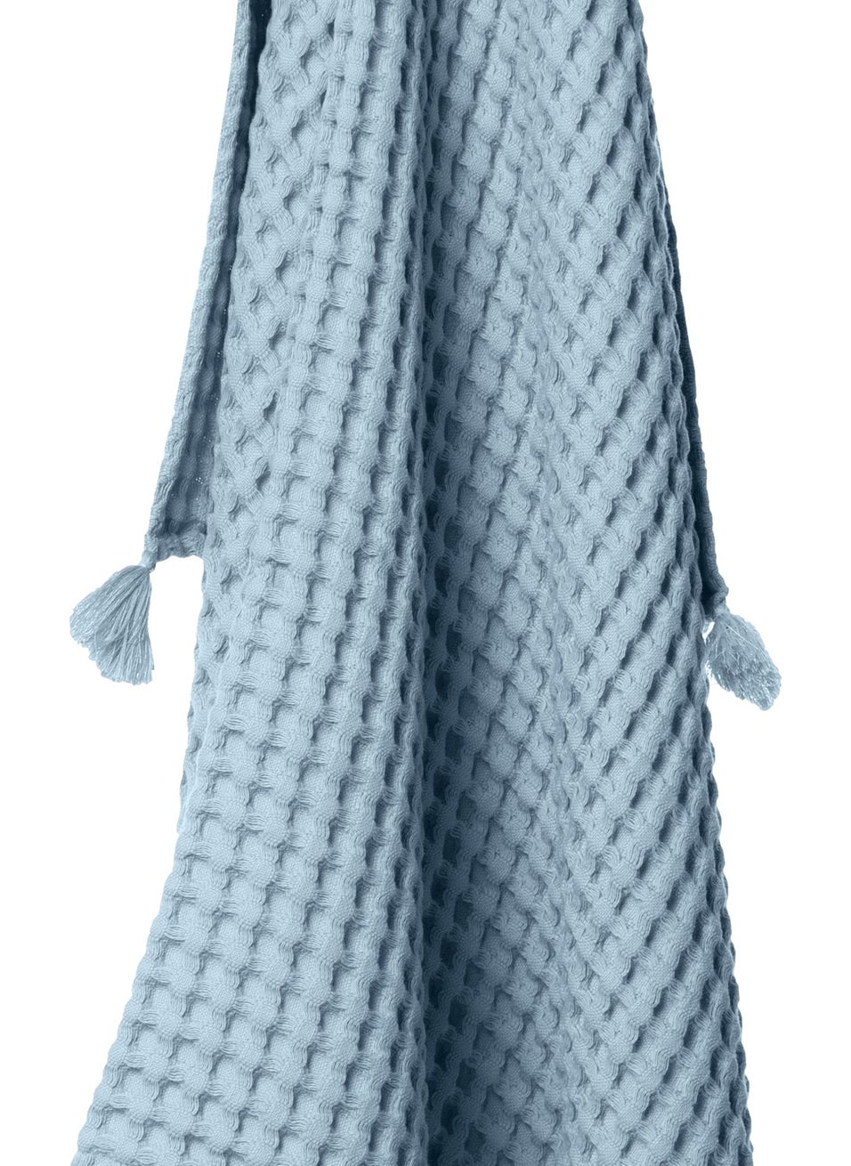 Casadora Baby 100% Cotton Baby Thick Waffle Blanket - Blue  - Image 2