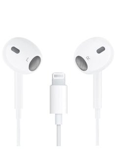 Apple Earbuds Headphones Wired with Lightning Connector[Apple MFi Certified] iPhone Earphones Compatible with iPhone 14/13/12/SE/11/XR/XS/X/8/7-All iOS(Built-in Microphone & Volume Control)
