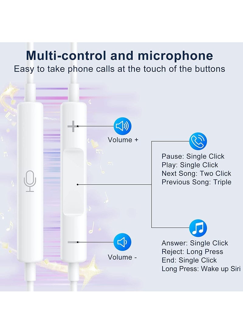 ELTRAZONE - Apple Earbuds Headphones Wired with Lightning Connector[Apple MFi Certified] iPhone Earphones Compatible with iPhone 14/13/12/SE/11/XR/XS/X/8/7-All iOS(Built-in Microphone & Volume Control) - Image 1