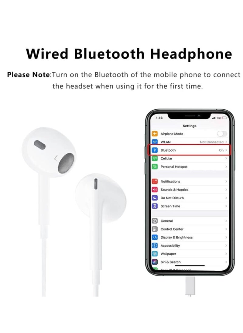 ELTRAZONE - Apple Earbuds Headphones Wired with Lightning Connector[Apple MFi Certified] iPhone Earphones Compatible with iPhone 14/13/12/SE/11/XR/XS/X/8/7-All iOS(Built-in Microphone & Volume Control) - Image 1