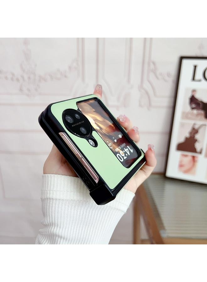 S-TOP Case For OPPO Find N3 Flip Three-piece Set Morandi Solid Color Leather Texture Phone Case - Image 4