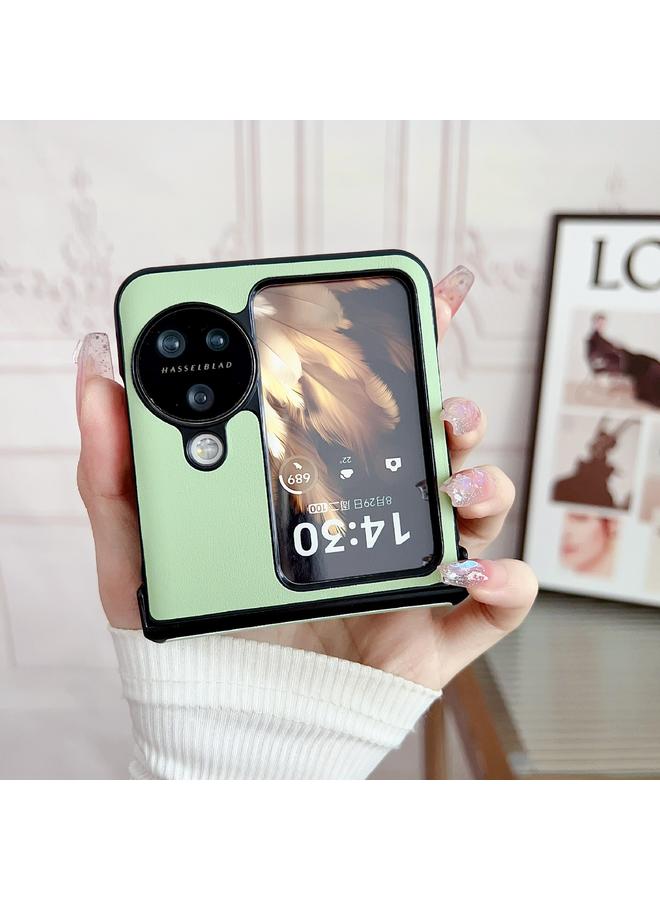 S-TOP Case For OPPO Find N3 Flip Three-piece Set Morandi Solid Color Leather Texture Phone Case - Image 3