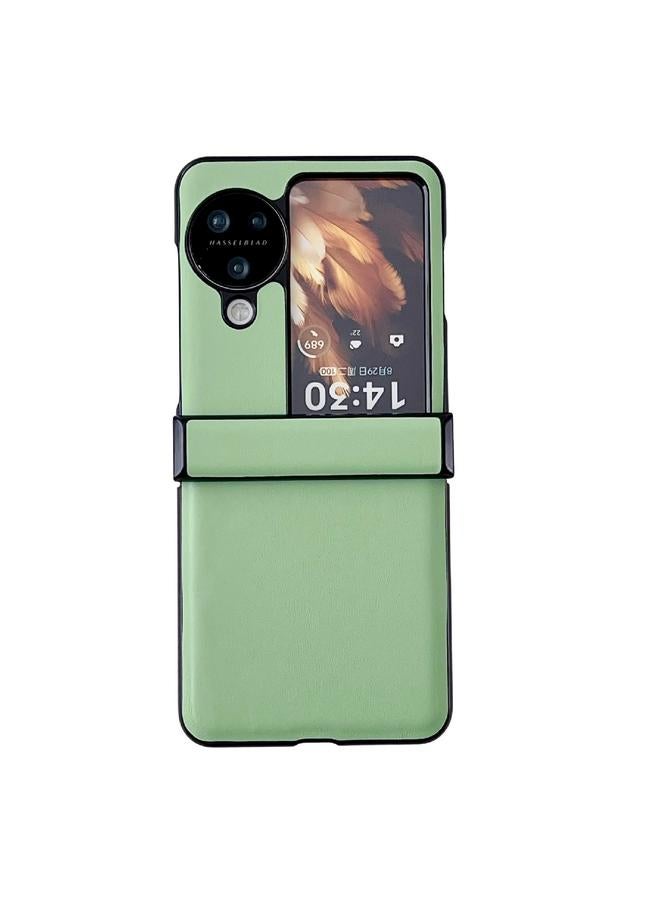 S-TOP Case For OPPO Find N3 Flip Three-piece Set Morandi Solid Color Leather Texture Phone Case - Image 1