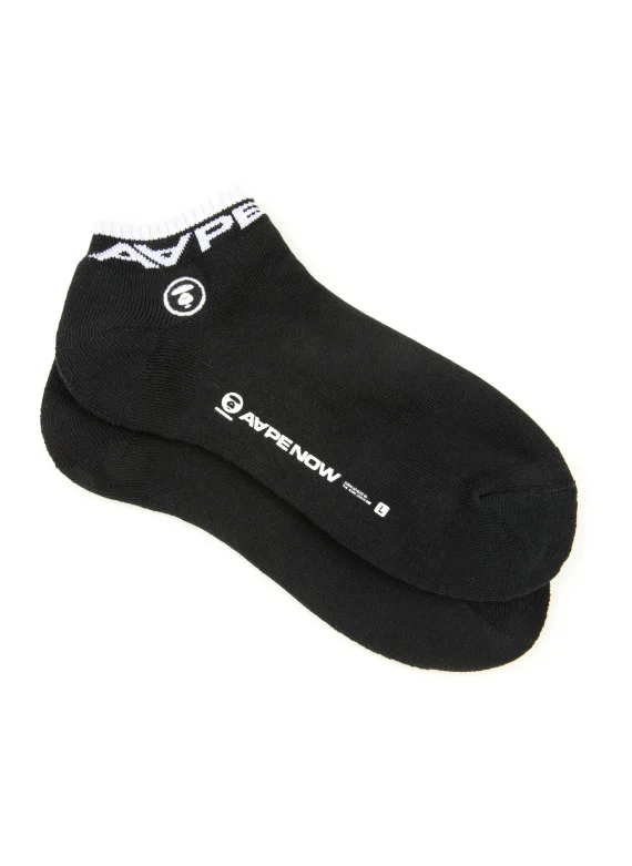 AAPE AAPENOW moonface logo socks