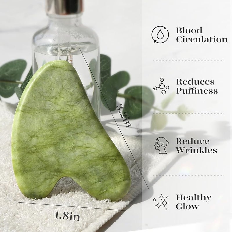بايمي BAIMEI Gua Sha Facial Tool for Face and Body, Lymphatic Drainage Massage Tool for Deep Tissue of Tensions and Pains - Image 5