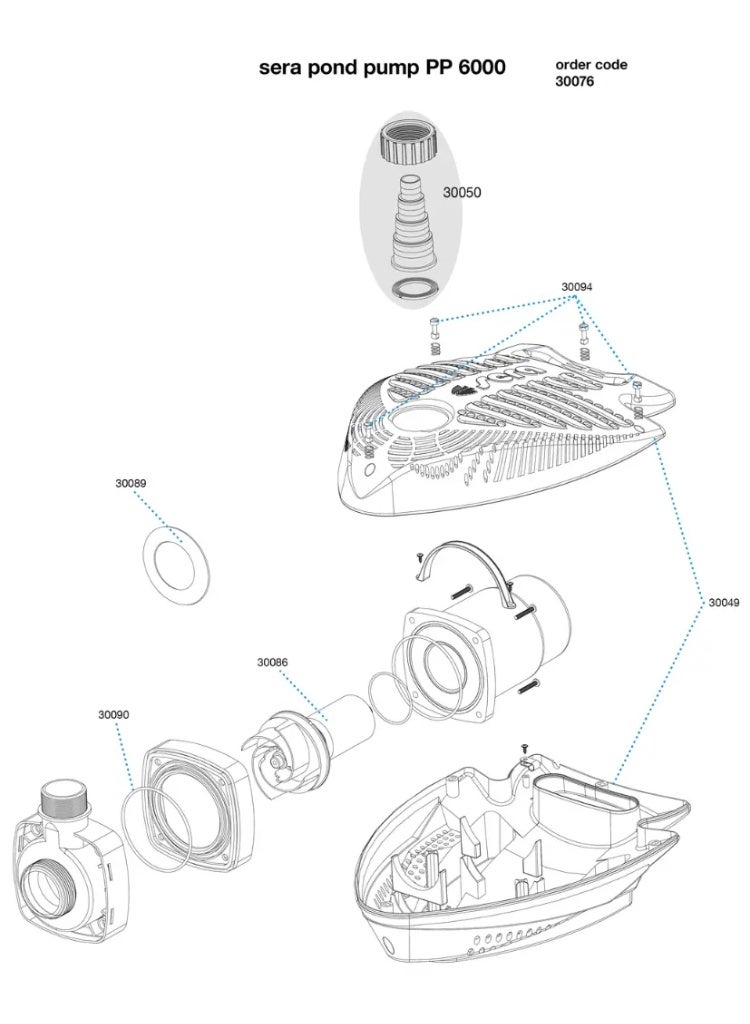 سيرا مضخة البركة [الموديل – PP6000] - Image 2