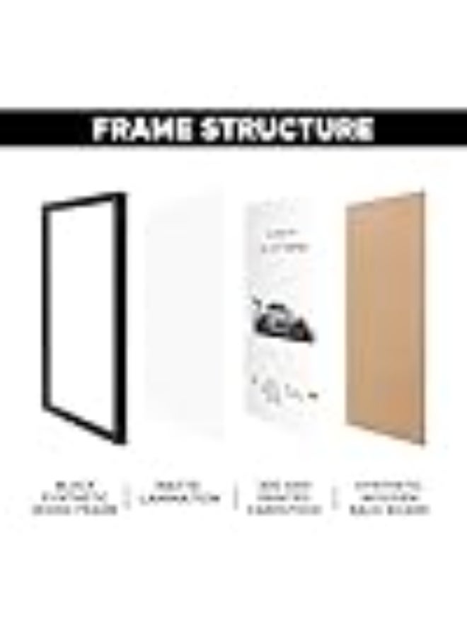 CodersParadise Porsche GT3 RS Wall Poster Frame | 8x12 Inch (A4 Size) | Premium Car Artwork for Home, Bedroom & Living Room | Aesthetic Sports Car Wall Decor - Image 4