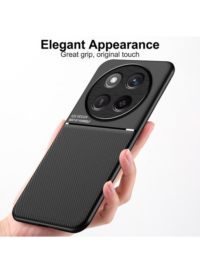 اس-توب جراب هاتف Honor X60 Classic Tilt Strip Grain Magnetic PC Hybrid TPU - Image 2