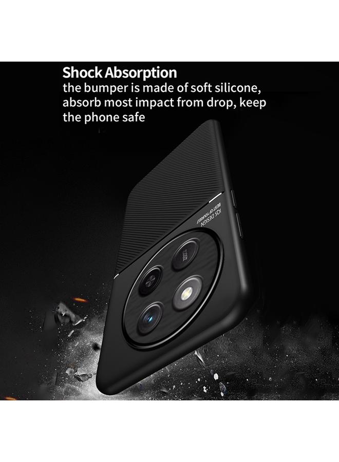 اس-توب جراب هاتف Honor X60 Classic Tilt Strip Grain Magnetic PC Hybrid TPU - Image 5