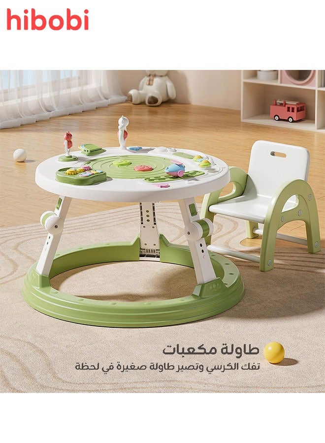 hibobi Baby Walker Foldable 3-in-1, Music Toys, Seat & Table Mode, Anti-Rollover Design with 3 Adjustable Heights, 6–36 Months - Image 3