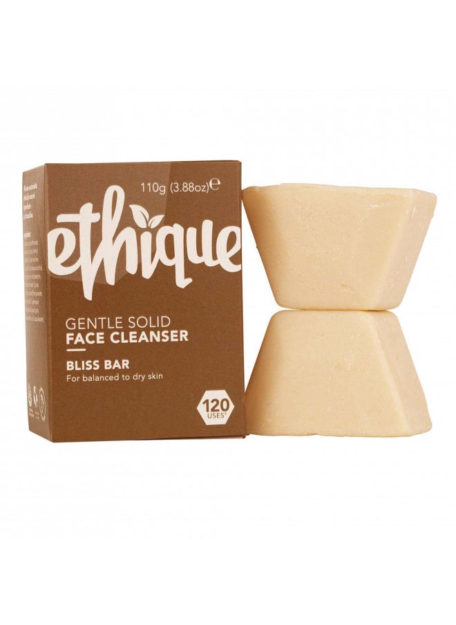 Ethique - Ethique Gentle Solid Face Cleanser for Balanced to Dry Skin - Bliss Bar - Plastic-Free, Vegan, Cruelty-Free, Eco-Friendly, 3.88 oz (Pack of 1) - Image 1