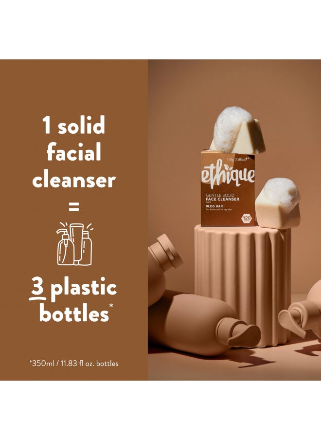 Ethique - Ethique Gentle Solid Face Cleanser for Balanced to Dry Skin - Bliss Bar - Plastic-Free, Vegan, Cruelty-Free, Eco-Friendly, 3.88 oz (Pack of 1) - Image 1