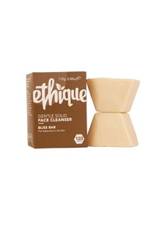 Ethique Gentle Solid Face Cleanser for Balanced to Dry Skin - Bliss Bar - Plastic-Free, Vegan, Cruelty-Free, Eco-Friendly, 3.88 oz (Pack of 1)