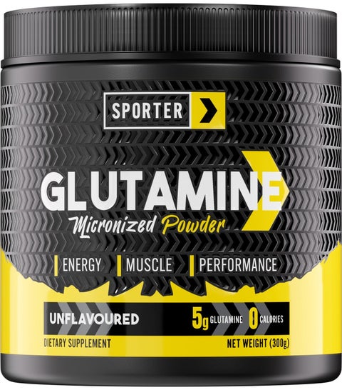 Sporter L-glutamine Powder 60 Servings Pure Micronized Glutamine Per Serving Unflavored And Easy To Mix