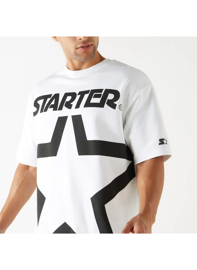STARTER Starter Print T-shirt with Crew Neck