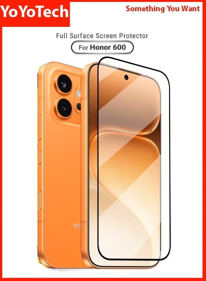 YoYoTech Honor 600 5G Screen Protector - Premium Full Screen Tempered Glass For Honor 600 6.57' 2026,Bubble Free Edge to Edge,Touch Sensitive,Anti-Glare,Easy Installation - Image 1