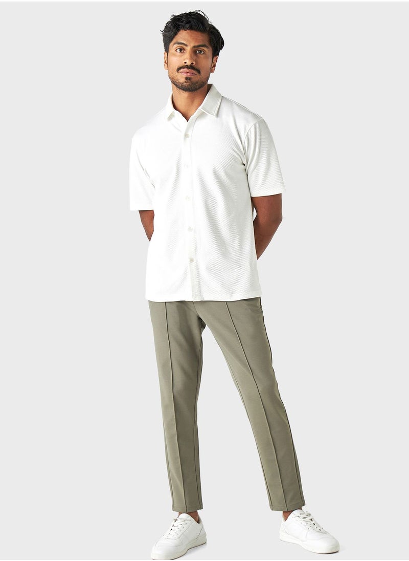 Iconic - Textured Regular Fit Shirt - Image 1